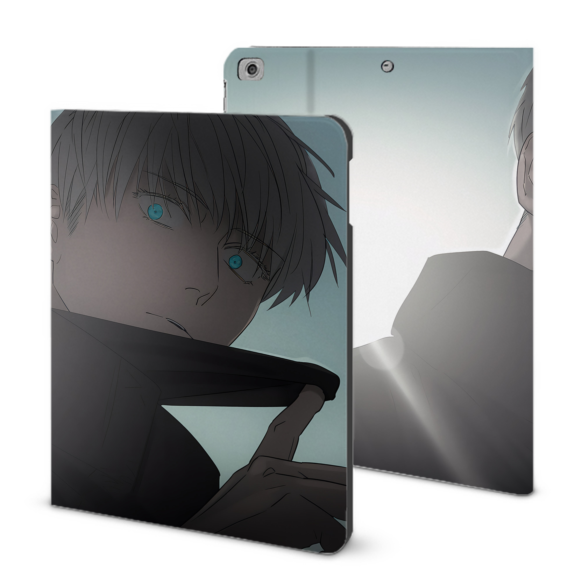 （画像用） 呪術廻戦 Jujutsu Kaisen IPad ケース ブック型 PUレザー TPU 耐衝撃 軽量 薄型 ペン収納なし 全面保護 IPad 各モデル対応